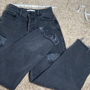 HIGH WAISTED STRAIGHT LEG MOM JEANS